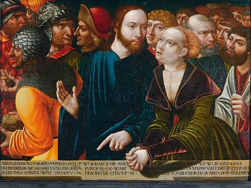 Christ and the Woman Taken in Adultery, 1535, Johannes Kemmer