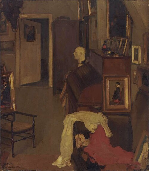 In the Studio, 1919, Hans Looschen