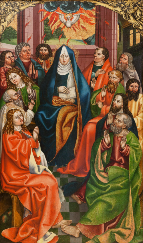 Passion Altarpiece: Descent of the Holy Spirit, 1499, Hans Raphon