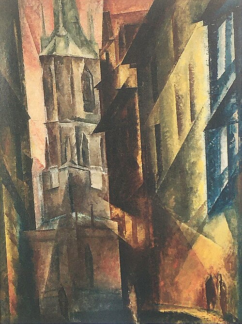 Red Tower II, 1930, Lyonel Feininger