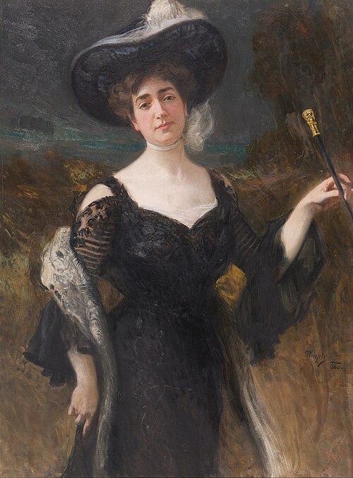 Damenbildnis, 1900, Hans Temple