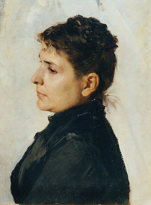 Frau im Profil, 1895, Hans Tichy