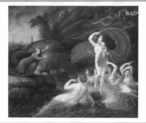 Scene of a fairy - tale, 1820, Karl Russ