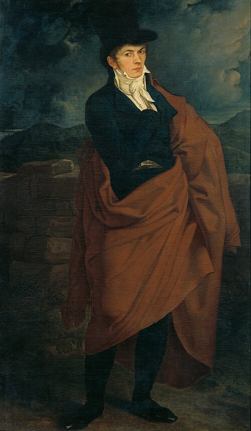 Selbstbildnis in ganzer Figur, 1810, Karl Russ