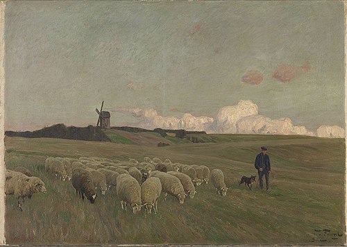 Über Stoppelfelder, 1907, Oskar Frenzel