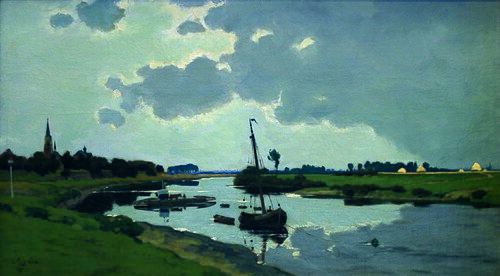 The Maas near Kessel, 1913, Dirk Wiggers