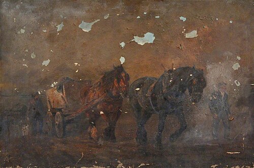 Horses Hauling Stone at Portland, , William Sidney Goodwin