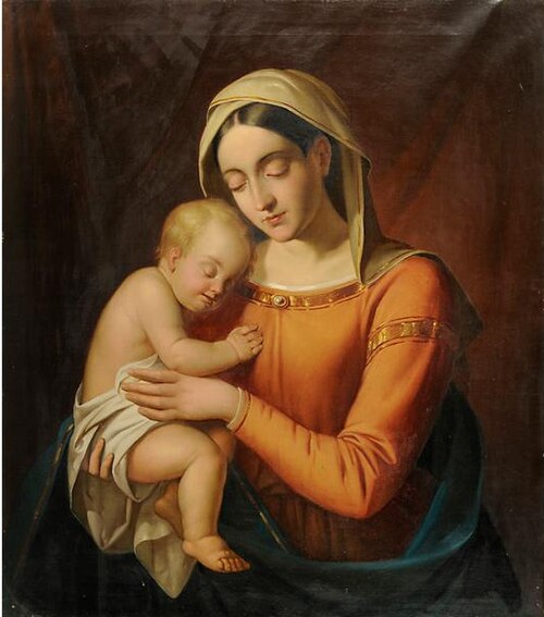 Madonna mit Kind, 1854, Augusto Tominz