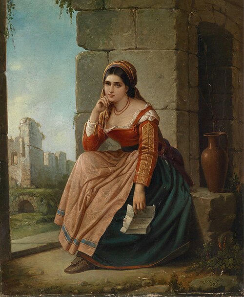 The Letter, 1873, Augusto Tominz