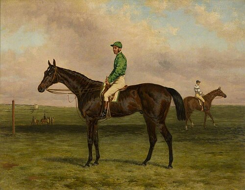 Galopin with Jockey, 1875, Harry Hall