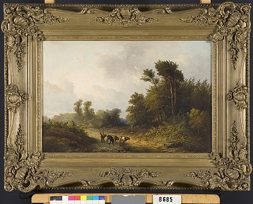 Landschap met veedrijver, 1864, Albert Jurardus van Prooijen