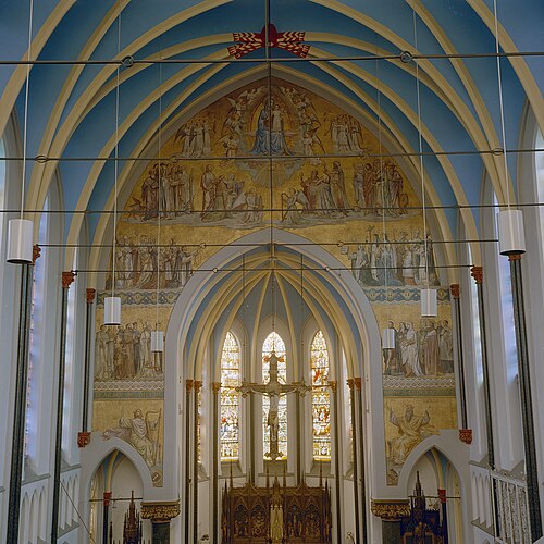 The veneration of Mary by saints and blessed in heaven, 1904, Albin Windhausen