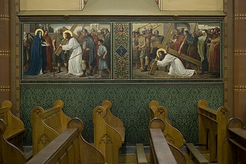 Kruisweg Sint-Nicolaaskerk, Helvoirt, , Albin Windhausen