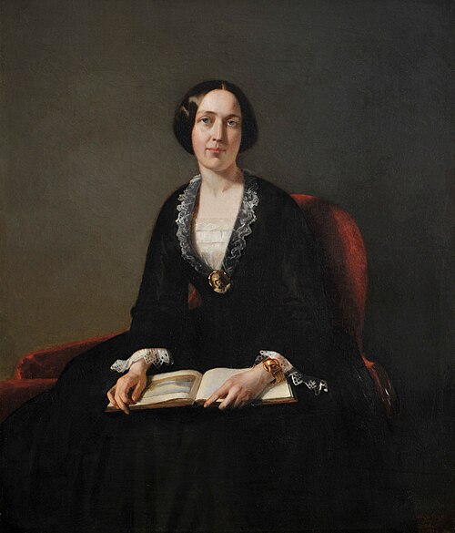 Portrait of an unknown lady, 1856, Johan Georg Schwartze