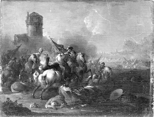 Cavalry Skirmish, 1714, Arnold Frans Rubens