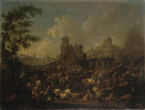 Battle of the Turks with the Poles, 1714, Arnold Frans Rubens