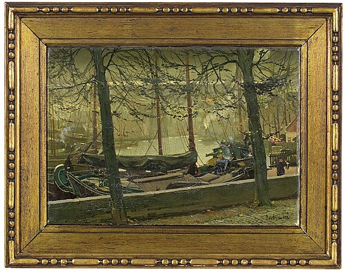 Zeilschip aan de wal, 1902, Dirk de Vries Lam