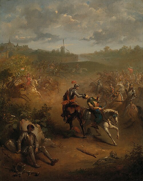 Anno 1588. Het dappere optreden van Marcelis Bax bij Bergen op Zoom, 1852, Jacobus van Koningsveld