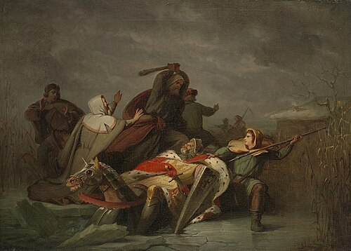 Anno 1256. Willem II van Holland komt om in het ijs bij Hoogwoud, 1852, Jacobus van Koningsveld