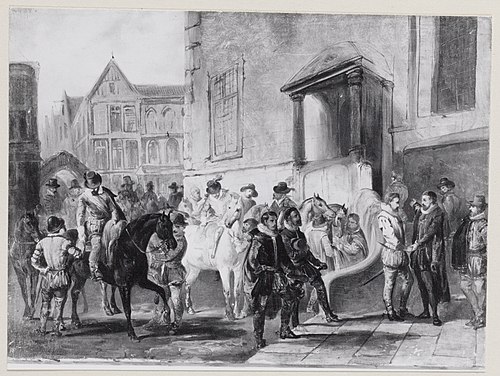 Anno 1566. Inlevering van het verzoekschrift der edelen, 1867, Karel Frederik Bombled