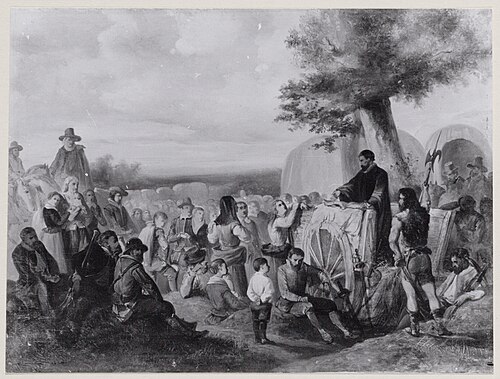 Anno 1566. Een prediking in 't open veld, 1867, Karel Frederik Bombled