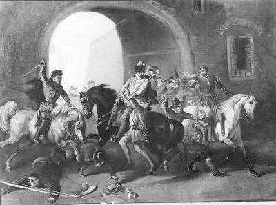 Anno 1577. Don Juan neemt het slot te Namen bij verrassing in, 1867, Karel Frederik Bombled