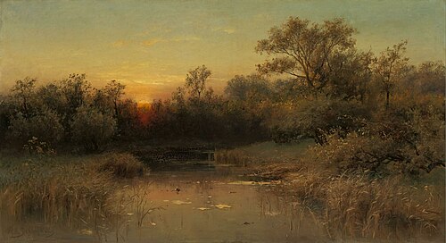 Zonsondergang, 1882, Piet Schipperus