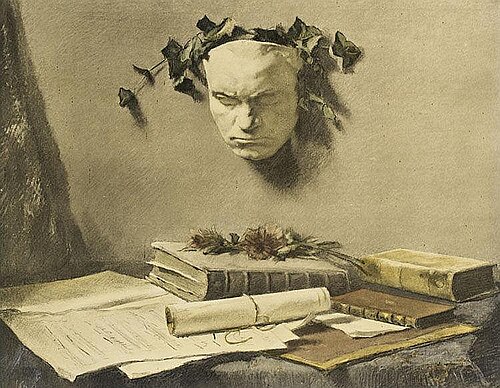 Still life with Beethoven Mask, 1943, Salomon Garf