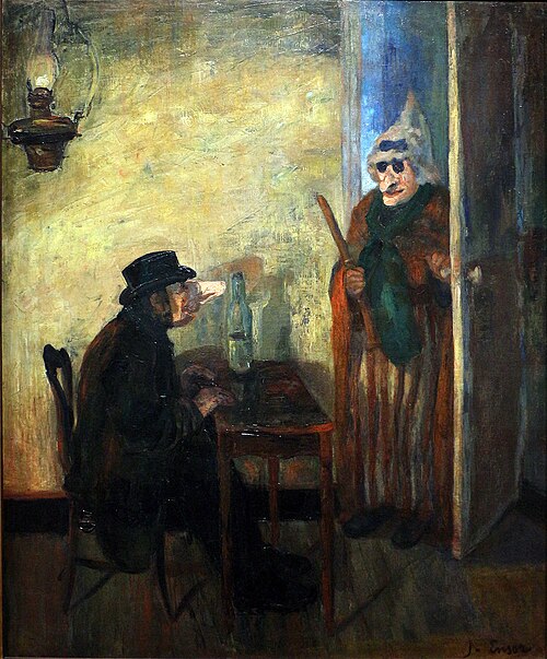 Les masques scandalisés, 1883, James Ensor
