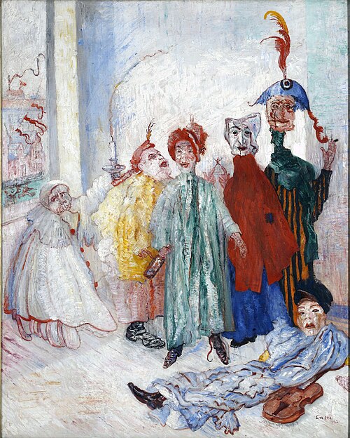 Les masques singuliers, 1892, James Ensor