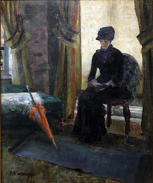 La dame sombre, 1881, James Ensor