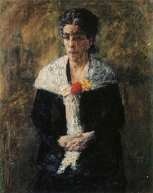 Portrait de la mère de l'artiste, 1882, James Ensor