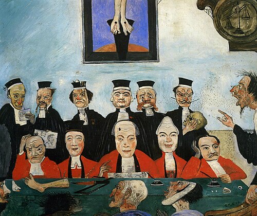 Les bons juges, 1891, James Ensor