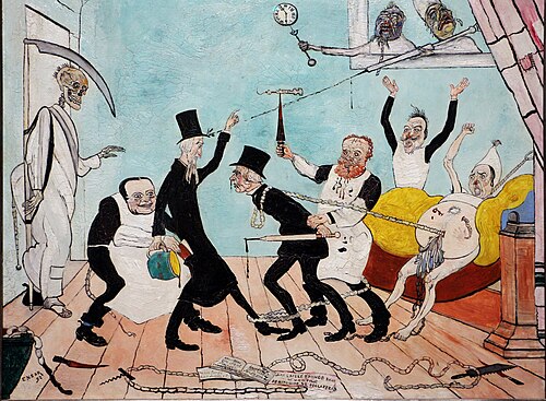 Les mauvais médecins, 1892, James Ensor