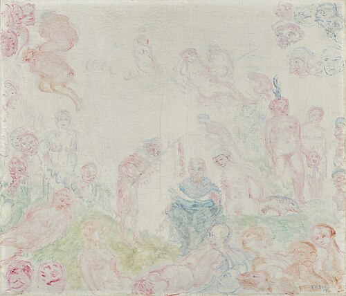 The Temptation of Saint Anthony the Great, 1927, James Ensor