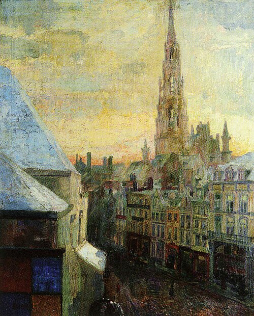 L'Hôtel de ville de Bruxelles, 1885, James Ensor