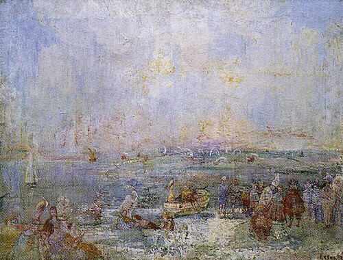 Carnaval sur la plage, 1887, James Ensor