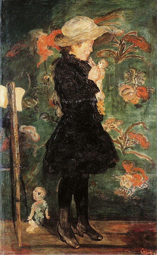 Child with Doll, 1884, James Ensor