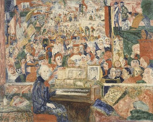 Ensor at the Harmonium, 1933, James Ensor