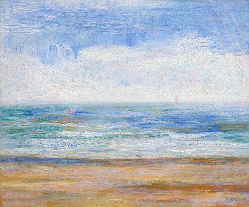 Strand von Ostende, 1915, James Ensor