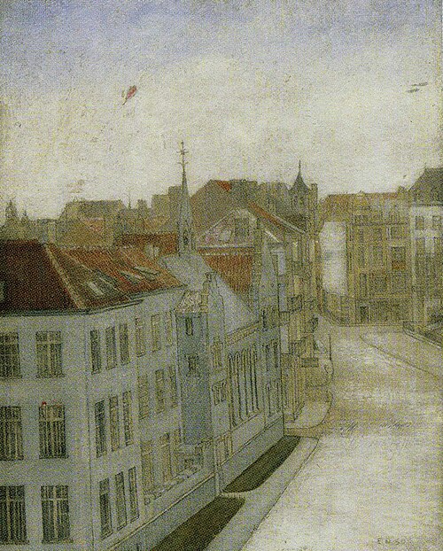 Vue d'Ostende, 1893, James Ensor