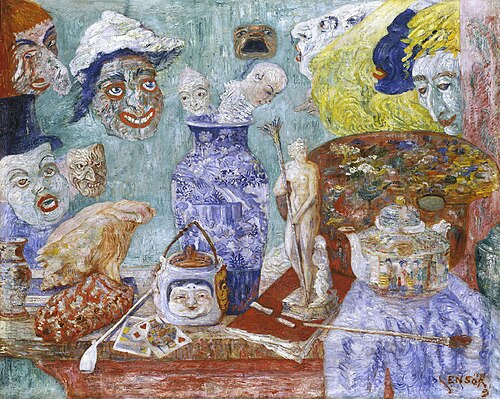 Still-life with Masks, 1896, James Ensor