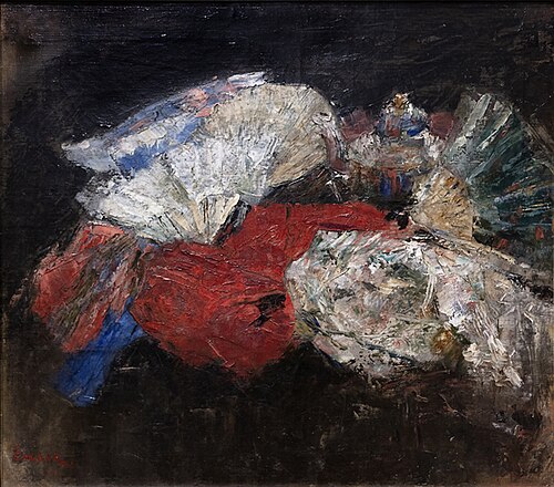 Fans and Fabrics, 1881, James Ensor