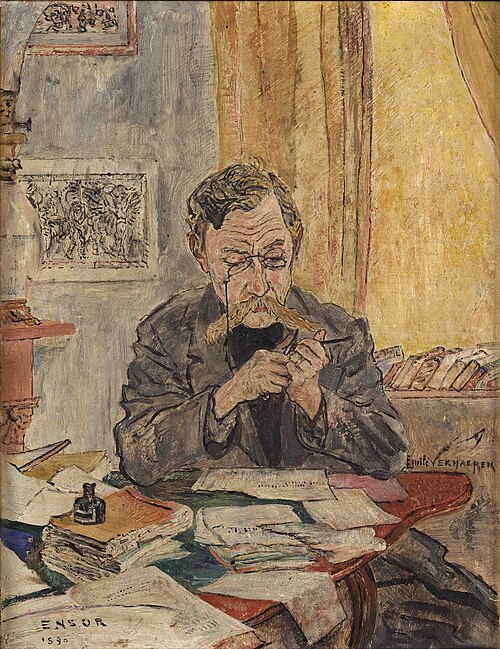 Portrait d'Emile Verhaeren, 1890, James Ensor