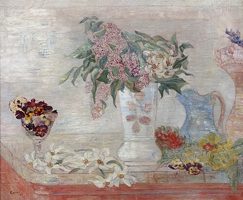 Daffodils, Lilacs and Violets, 1893, James Ensor