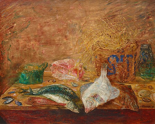 Poissons et coquillages, 1895, James Ensor