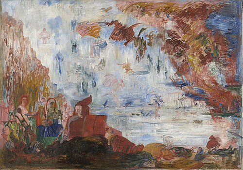 Tribulations of Saint Anthony, 1887, James Ensor