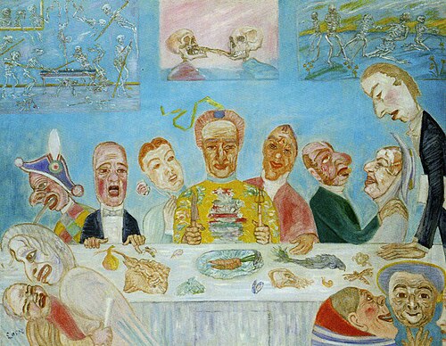 Comical Repast (Banquet of the Starved), 1917, James Ensor