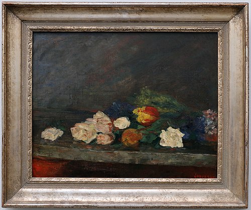 Still Life with Tulips and Roses, 1882, James Ensor
