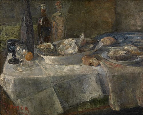 Nature morte aux huîtres, 1882, James Ensor
